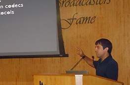 Nick Gold presenting at SMPTE DC